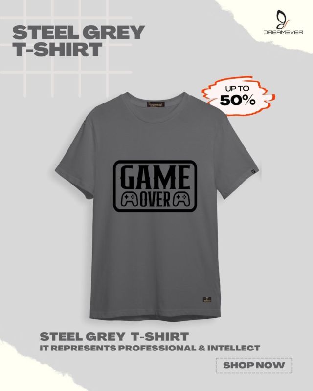 Game over Grey T-shirt for Men